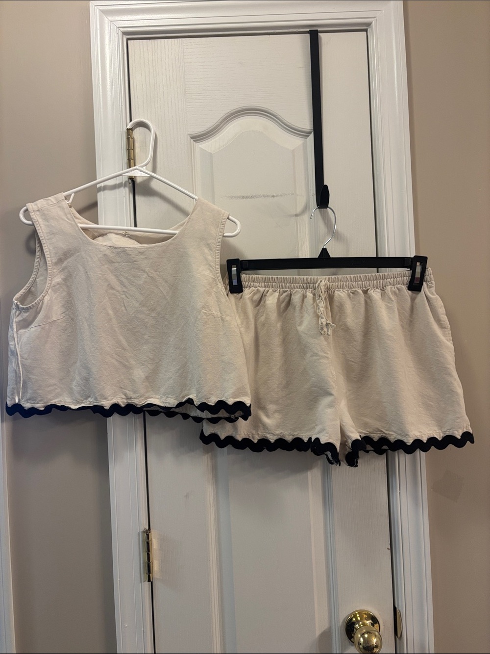 KiCream Ruffle-Trim Tank Top and Shorts Set
